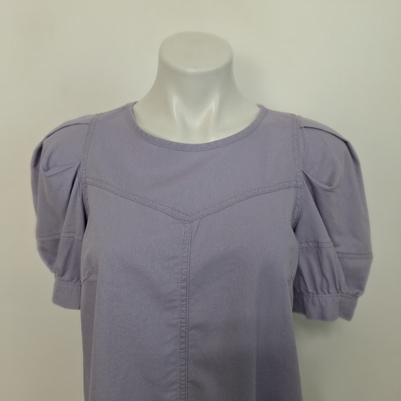 Universal Thread NEW Coquette Lavender Puff Sleeve Streetwear Blouse Size S - Picture 2 of 14